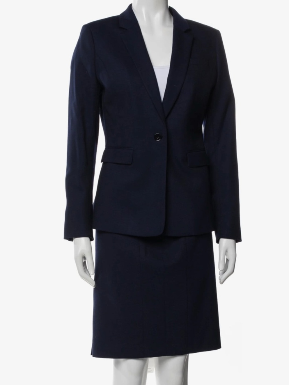 Reiss Women's Navy suit - tailored jacket and skirt